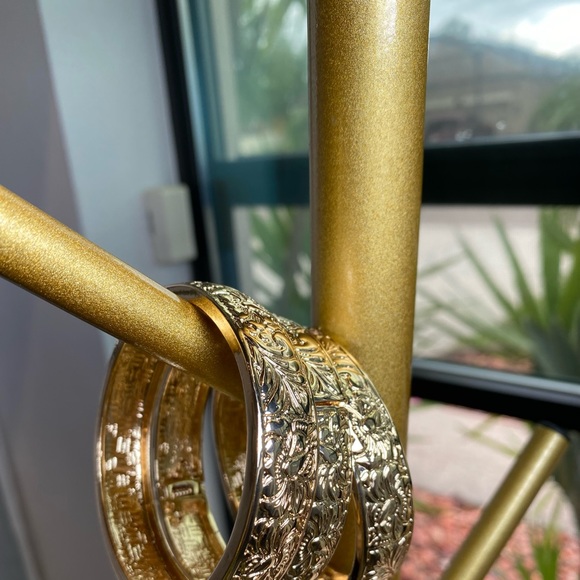 Cring Coco Hawaiian 3 Gold Bangles Bracelets for Women - Picture 3 of 3